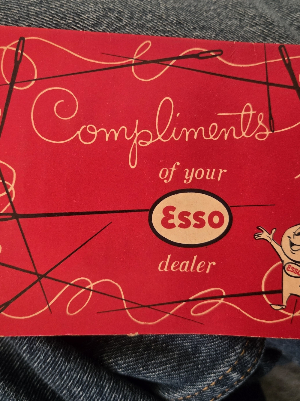 4 Vintage 1950s Gas And Oil Compsnies Sewing Needle Kits
